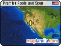 Premier Pools and Spas satellite map