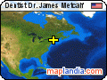 Dentist Dr. James Metcalf satellite map