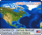 Dentist Dr. James Metcalf satellite map