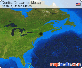 Dentist Dr. James Metcalf satellite map