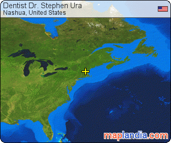 Dentist Dr. Stephen Ura satellite map