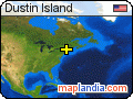 Dustin Island satellite map