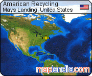 American Recycling satellite map