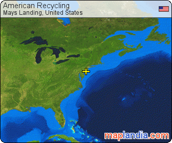 American Recycling satellite map