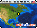 Cherry Hill Family Dental PA satellite map