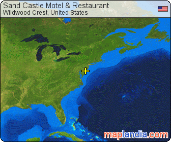 Sand Castle Motel & Restaurant satellite map