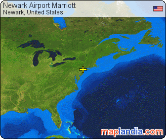Newark Airport Marriott satellite map