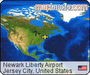 Newark Liberty Airport satellite map