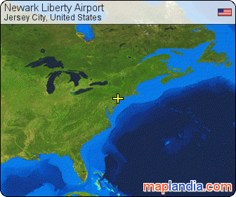 Newark Liberty Airport satellite map