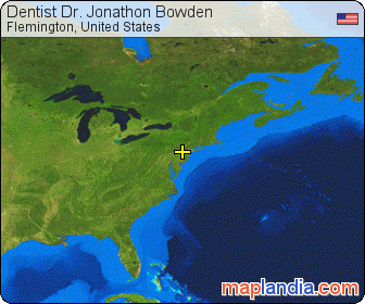 Dentist Dr. Jonathon Bowden satellite map