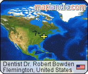 Dentist Dr. Robert Bowden satellite map