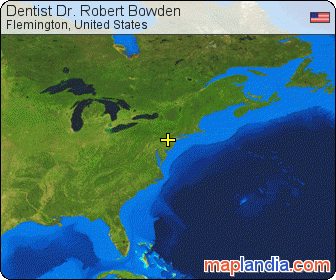 Dentist Dr. Robert Bowden satellite map