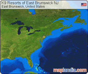 K9 Resorts of East Brunswick NJ satellite map