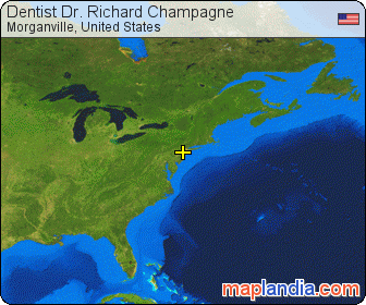 Dentist Dr. Richard Champagne satellite map