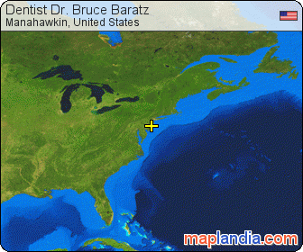 Dentist Dr. Bruce Baratz satellite map