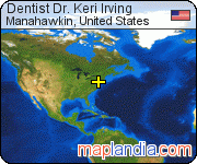 Dentist Dr. Keri Irving satellite map