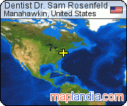 Dentist Dr. Sam Rosenfeld satellite map