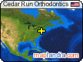 Cedar Run Orthodontics satellite map