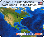 Cedar Run Orthodontics satellite map