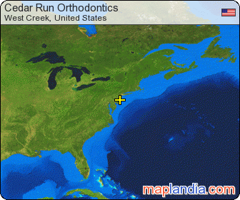 Cedar Run Orthodontics satellite map