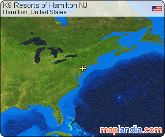K9 Resorts of Hamilton NJ satellite map
