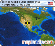 BeeHive Assisted Living Homes of Sa satellite map