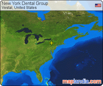 New York Dental Group satellite map
