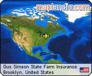 Gus Simeon State Farm Insurance satellite map