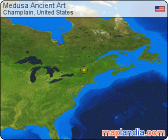 Medusa Ancient Art satellite map
