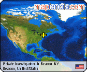 Private Investigators in Beacon NY satellite map