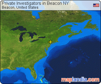 Private Investigators in Beacon NY satellite map