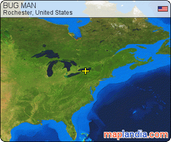 BUG MAN satellite map