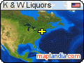K & W Liquors satellite map