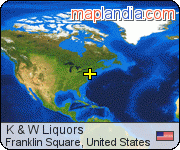 K & W Liquors satellite map