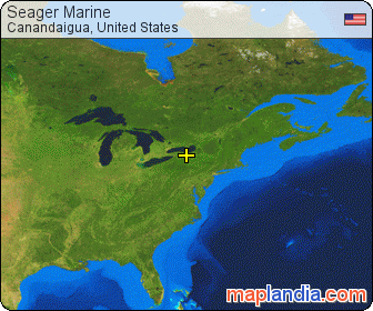 Seager Marine satellite map
