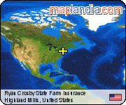 Ryan Crosby State Farm Insurance satellite map