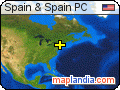 Spain & Spain PC satellite map