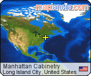 Manhattan Cabinetry satellite map