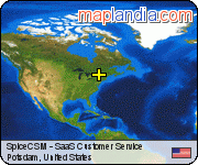 SpiceCSM - SaaS Customer Service satellite map