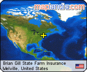 Brian Gill State Farm Insurance satellite map