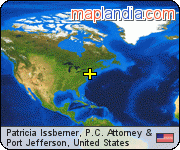 Patricia Issberner, P.C. Attorney & satellite map