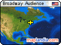 Broadway Audience satellite map