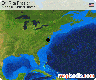 Dr. Rita Frazier satellite map
