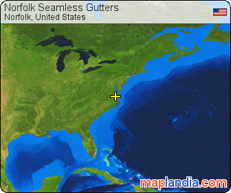 Norfolk Seamless Gutters satellite map