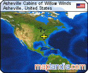 Asheville Cabins of Willow Winds satellite map