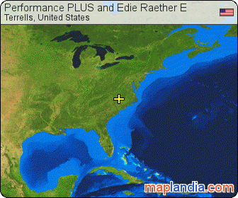 Performance PLUS and Edie Raether E satellite map