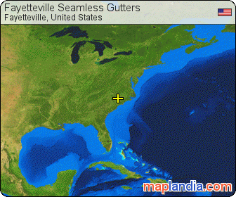 Fayetteville Seamless Gutters satellite map