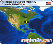 Residence Inn Charlotte University  satellite map