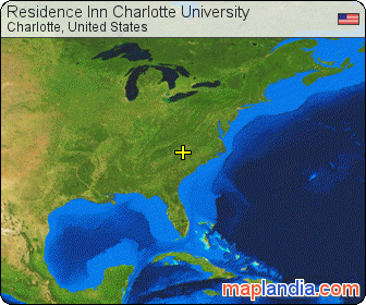 Residence Inn Charlotte University  satellite map