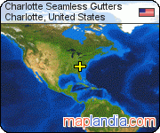 Charlotte Seamless Gutters satellite map